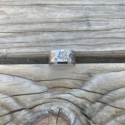 Witchy Ring, Halloween Ring, Crystal Ring, Star..