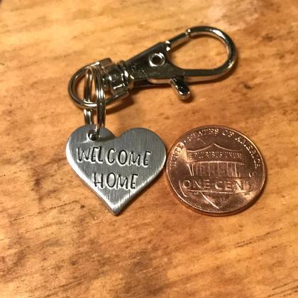Welcome Home keychain