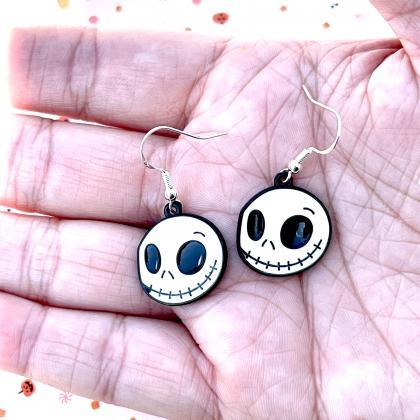 Skull earrings, Skeleton accessorie..