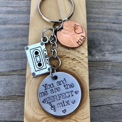 Hand stamped You and Me Are the Per..