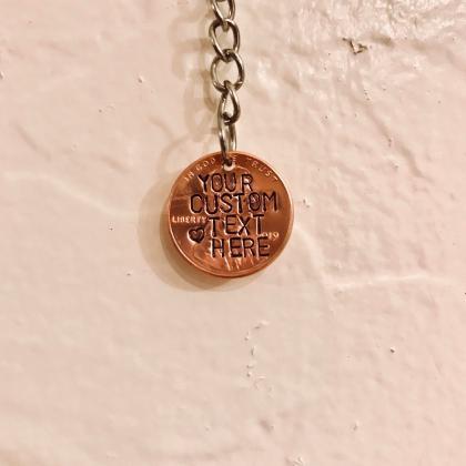 Memento, Hand Stamped, Fully Custom Penny,..