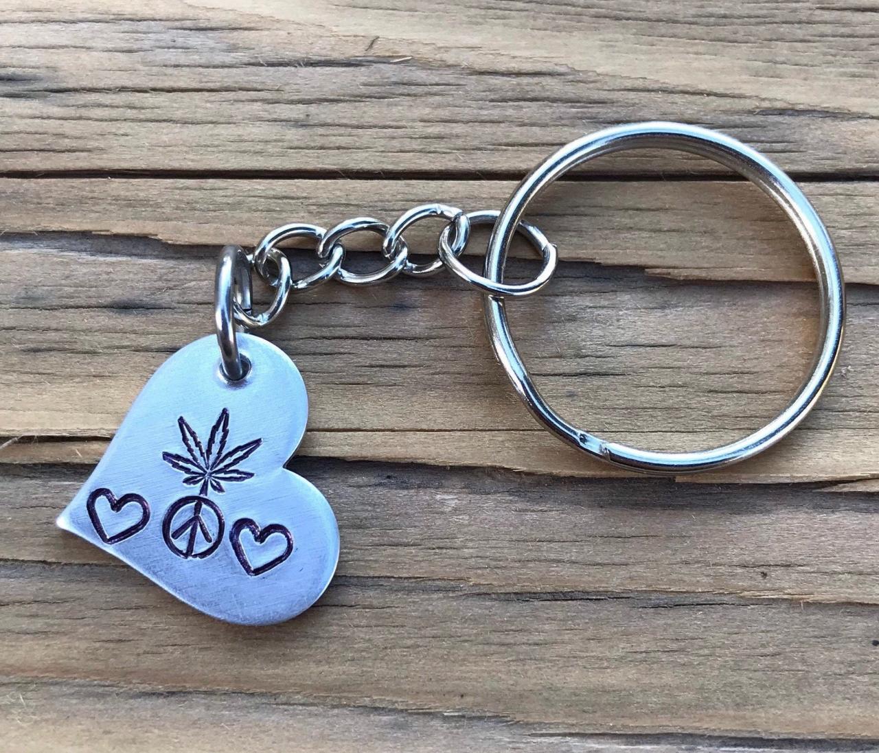 Weed keychain cheap