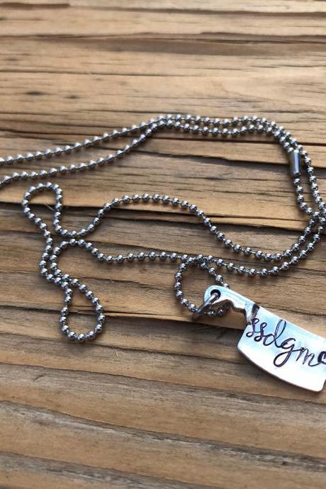 Stay sexy don’t get murdered ball chain, clever, aluminum fancy, lightweight, love, thoughtful gift, necklace