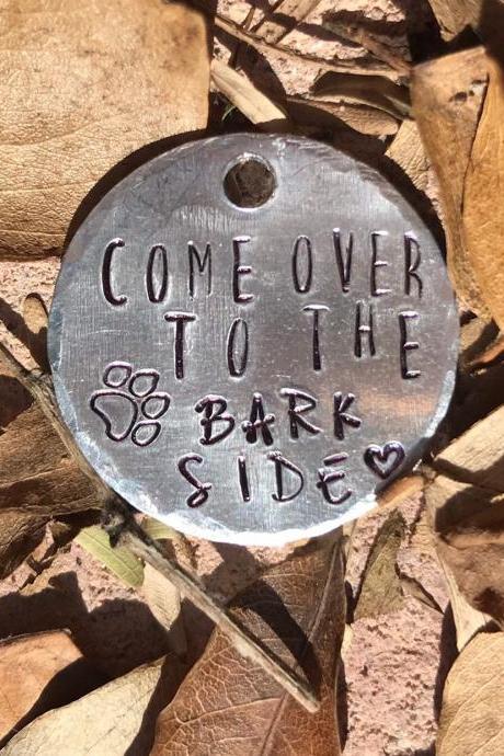 Come over to the bark side Pet Tag, fun pet tag