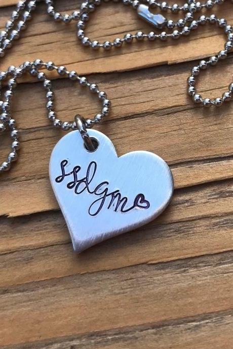 Stay sexy don’t get murdered ball chain, aluminum heart, fancy, lightweight, love, thoughtful gift, necklace